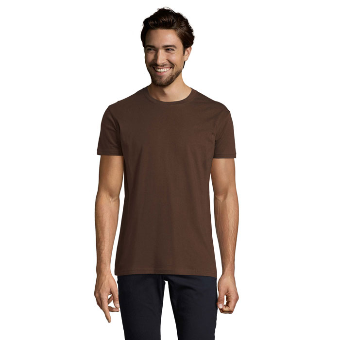 T-shirt publicitaire 190g homme à personnaliser Imperial Chocolat 1